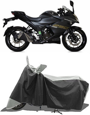 GROFATIK Two Wheeler Cover for Suzuki(Gixxer SF 250, Grey)