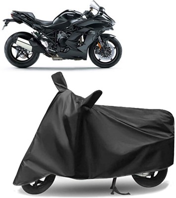 AUTO PEARL Two Wheeler Cover for Kawasaki(Ninja H2 SX, Grey)