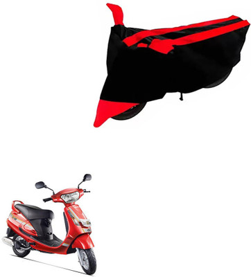 DeepShakshi AUTOMOTIVE Two Wheeler Cover for Mahindra(Duro DZ, Black, Red)