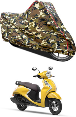 GOSHIV-car and bike accessories Waterproof Two Wheeler Cover for Yamaha(Fascino BS6, Yellow)