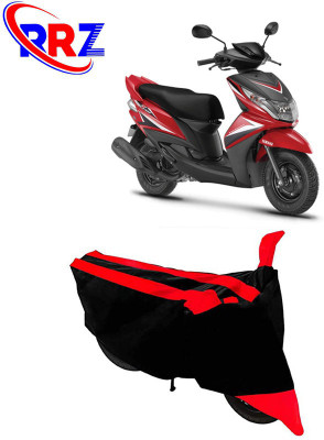 RRZ Waterproof Two Wheeler Cover for Yamaha(Ray Z, Black, Red)