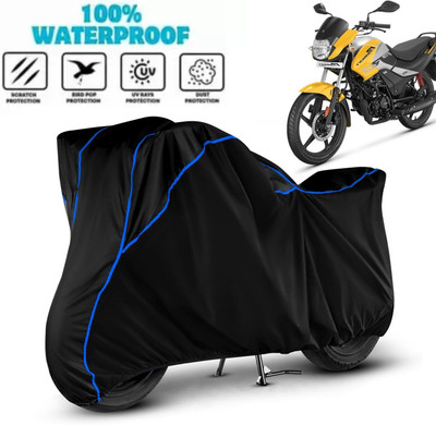 Aanvi Auto Waterproof Two Wheeler Cover for Hero(Passion Plus, Black)