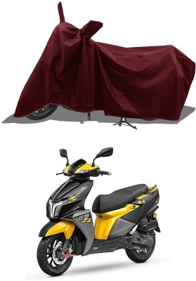 smwzxyu Waterproof Two Wheeler Cover for TVS(NTORQ, Maroon)