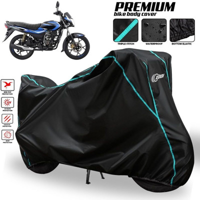 xodi Waterproof Two Wheeler Cover for Bajaj(Platina 110 H-Gear BS6, Black, Blue, Multicolor)