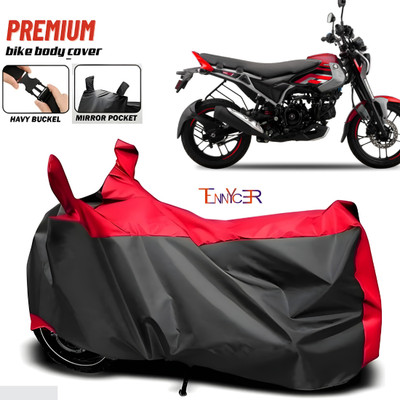 TENNYCER Waterproof Two Wheeler Cover for Bajaj(Freedom, Red, Black)