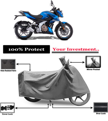 Amexride Two Wheeler Cover for Bajaj(Pulsar 250, Grey)