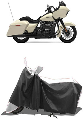 SUGASHRI Waterproof Two Wheeler Cover for Harley Davidson(Street Glide Special, White, Black)