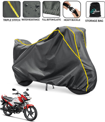 AUTOBIRSA Waterproof Two Wheeler Cover for Hero(Splendor iSmart 110, Grey)