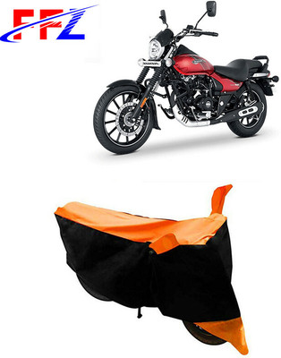 FFZ Waterproof Two Wheeler Cover for Bajaj(Avenger 160 Street, Black, Orange)