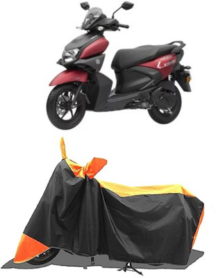 GROFATIK Two Wheeler Cover for Yamaha(Ray-ZR 125FI BS6, Orange, Black)