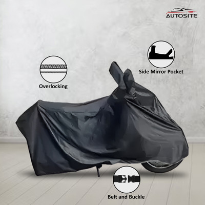 AUTOSITE Two Wheeler Cover for Hero, Honda, TVS, Bajaj(Pulsar 150, Grey)