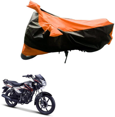 Mdstar Waterproof Two Wheeler Cover for TVS(Pheonix, Black, Orange)