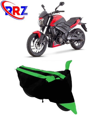 RRZ Waterproof Two Wheeler Cover for Bajaj(Dominar 250, Black, Green)