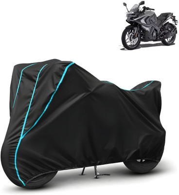 cappy Waterproof Two Wheeler Cover for Bajaj(Pulsar RS200 BS6, Black)