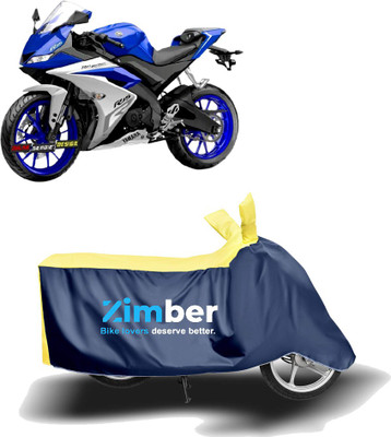 AutoRash Two Wheeler Cover for Yamaha(YZF R15 V3.0, Yellow, Blue)