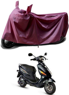 THE REAL ARV Waterproof Two Wheeler Cover for Hero(Electric Cruz, Maroon)