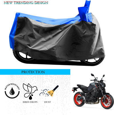 ANTHUB Waterproof Two Wheeler Cover for Yamaha(MT 9, Grey, Blue)