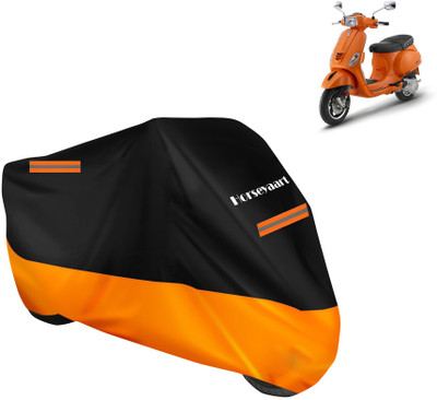 Horseyaart Waterproof Two Wheeler Cover for Vespa(Vespa SXL, Orange)