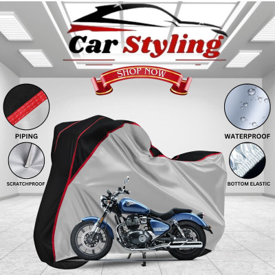 Car Styling Waterproof Two Wheeler Cover for Royal Enfield(Meteor, Multicolor)