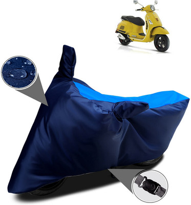 OliverX Waterproof Two Wheeler Cover for Vespa(Vespa VXL 150, Blue)