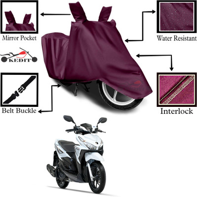 KEDIT Two Wheeler Cover for 22Motors(Lite, Maroon)