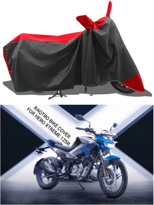 RAQTRO Two Wheeler Cover for Hero(Xtreme 160 R, Red, Black)