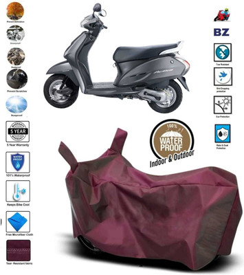 BYKARRZON Two Wheeler Cover for Honda(Activa, Maroon)