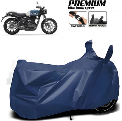 smwzxyu Waterproof Two Wheeler Cover for Royal Enfield(Hunter 350, Blue)
