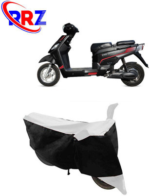 RRZ Waterproof Two Wheeler Cover for Hero Electric(Electric NYX, Black, White)