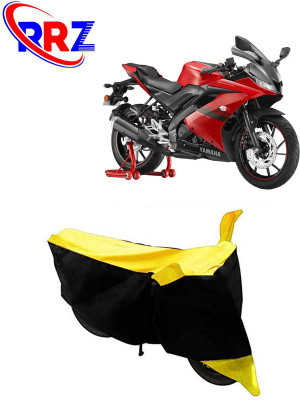 RRZ Waterproof Two Wheeler Cover for Yamaha(YZF R15 V3.0, Black, Yellow)