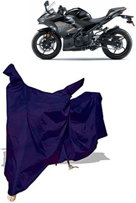 Amexride Two Wheeler Cover for Kawasaki(Ninja 650 BS6, Blue)