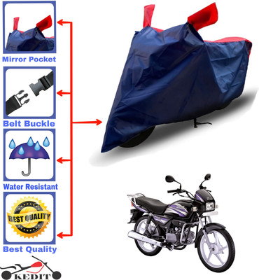 AASHTIK MART Two Wheeler Cover for Hero(Splendor PRO, Red, Blue)