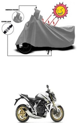 Tritika Waterproof Two Wheeler Cover for Honda(CBR650R, Grey)
