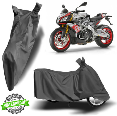 ROYAL AUTO MART Waterproof Two Wheeler Cover for Aprilia(Grey)