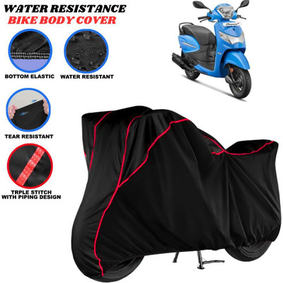 SRP PRODUCT Waterproof Two Wheeler Cover for Hero(Pleasure, Black, Red)