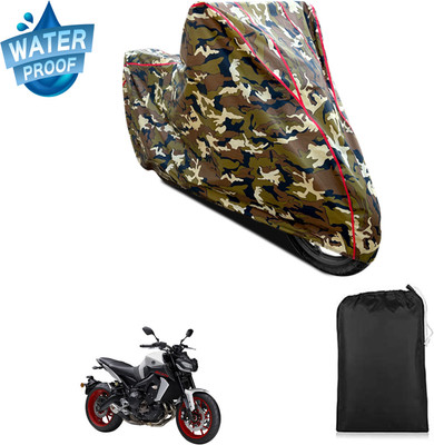 GOSHIV-car and bike accessories Waterproof Two Wheeler Cover for Yamaha(MT 9, Yellow)