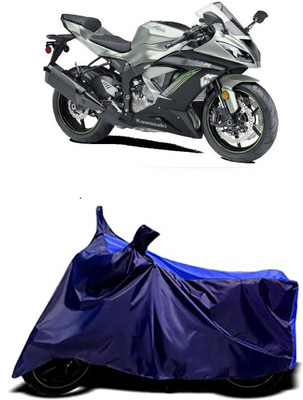 VESMEI Two Wheeler Cover for Kawasaki(Ninja ZX-6R, Blue)