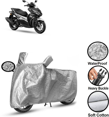 CODOKI Waterproof Two Wheeler Cover for Yamaha(Aerox 155 Maxi BS6, Silver)