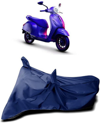 KEDIT Two Wheeler Cover for Bajaj(Chetak, Blue)