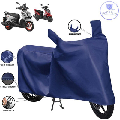MADAFIYA Waterproof Two Wheeler Cover for Yamaha(Ray Z BS6, Blue)