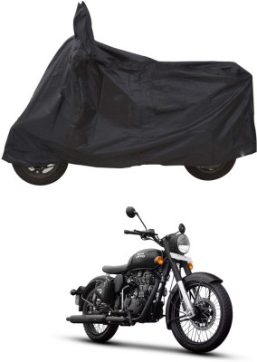 CODOKI Waterproof Two Wheeler Cover for Royal Enfield(Classic Stealth Black, Black)