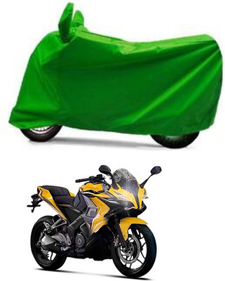 Furious3D Two Wheeler Cover for Bajaj(Pulsar SS400, Green)