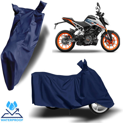 Autoinnovation Waterproof Two Wheeler Cover for KTM(125 Duke, Blue)
