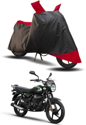 KEDIT Two Wheeler Cover for Bajaj(CT110, Red, Black)