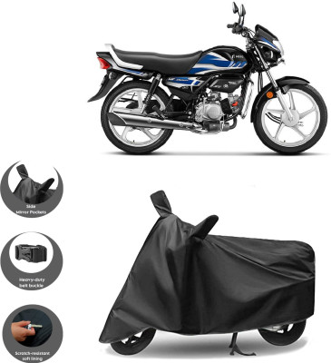 HWSXQAE Waterproof Two Wheeler Cover for Hero(Black)