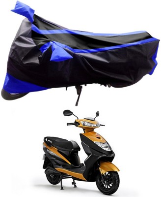 Ascension Two Wheeler Cover for Ampere(REO BS6, Black, Blue)
