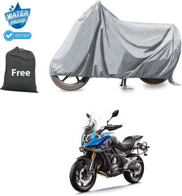 PAGORA Waterproof Two Wheeler Cover for CFMoto(650MT, Silver)