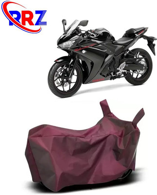 RRZ Waterproof Two Wheeler Cover for Yamaha(YZF R3, Maroon)