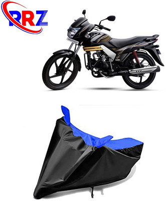 RRZ Waterproof Two Wheeler Cover for Mahindra(Centuro, Black, Blue)