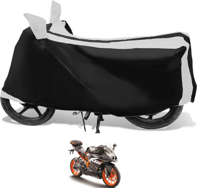Euro Care Waterproof Two Wheeler Cover for KTM(RC 200, White)
